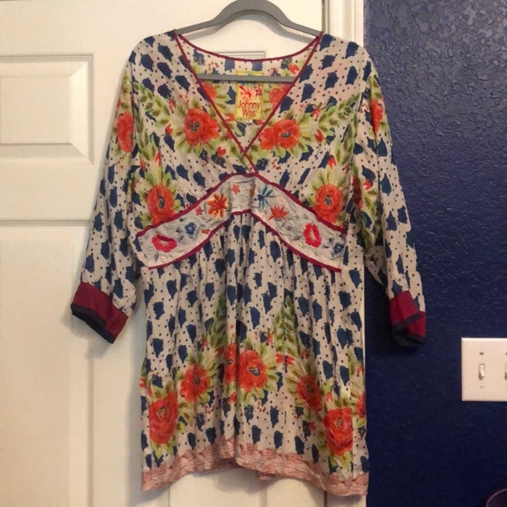 Johnny Was Silk Tunic